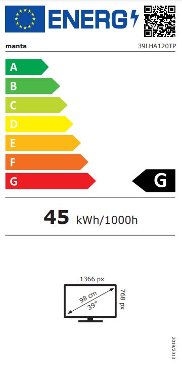 Manta 39LHA120TP LED teler 39 tolli