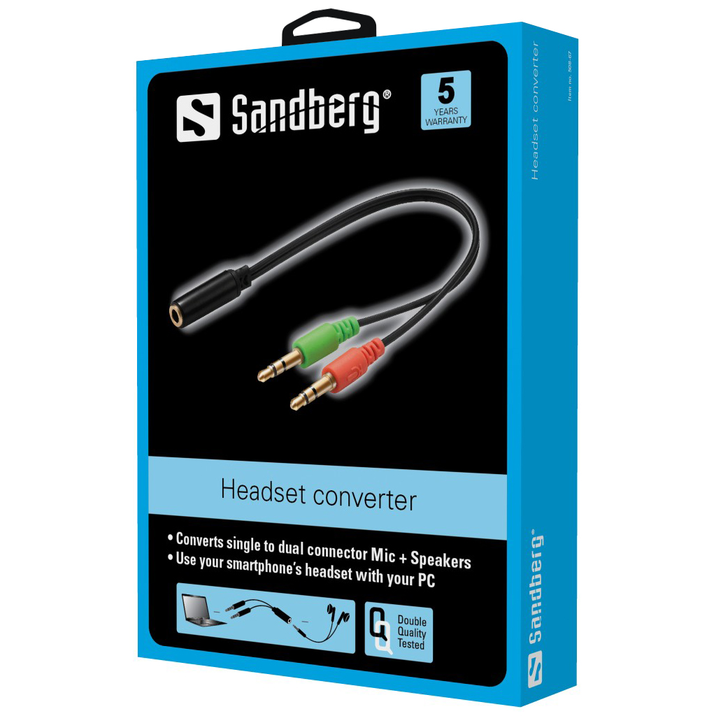 Sandberg 508-67 Peakomplekti Konverter (Mobiililt PC-le)