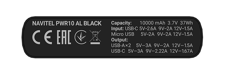 Navitel PWR10 AL Black Automobilio Vaizdo Kamera