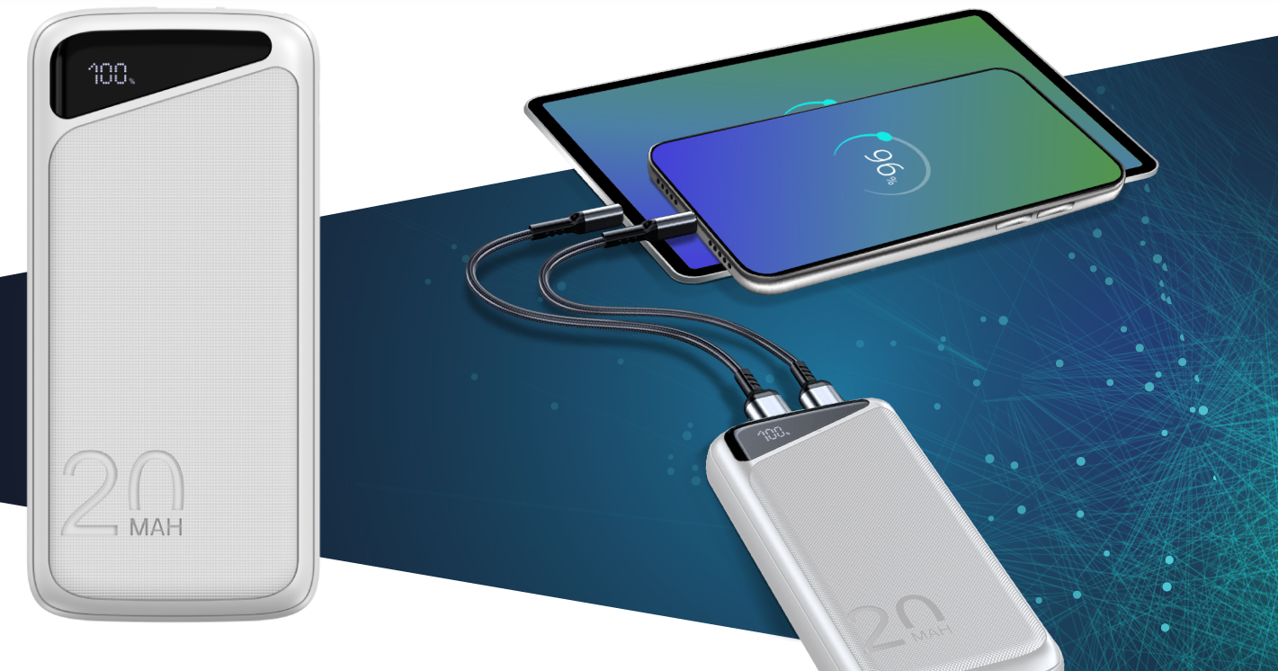 Navitel PWR20 MX Baltas Išmanusis Akumuliatorius 20000mAh