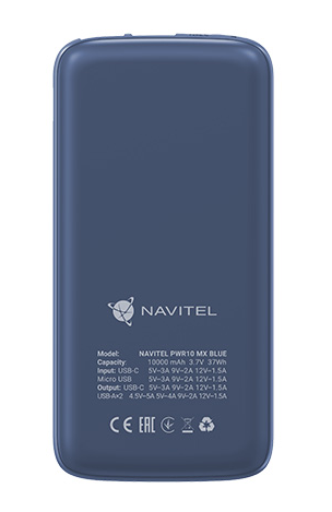 Navitel PWR10 MX Blue Armatuurkaamera Kompaktne Kõrglahutus
