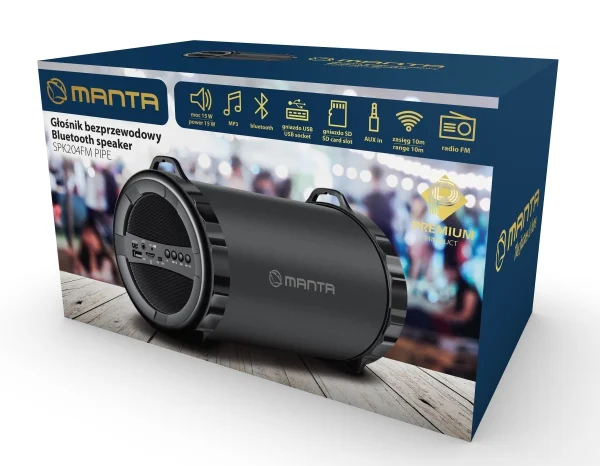 Manta SPK204FM Bluetooth динамик с FM радио