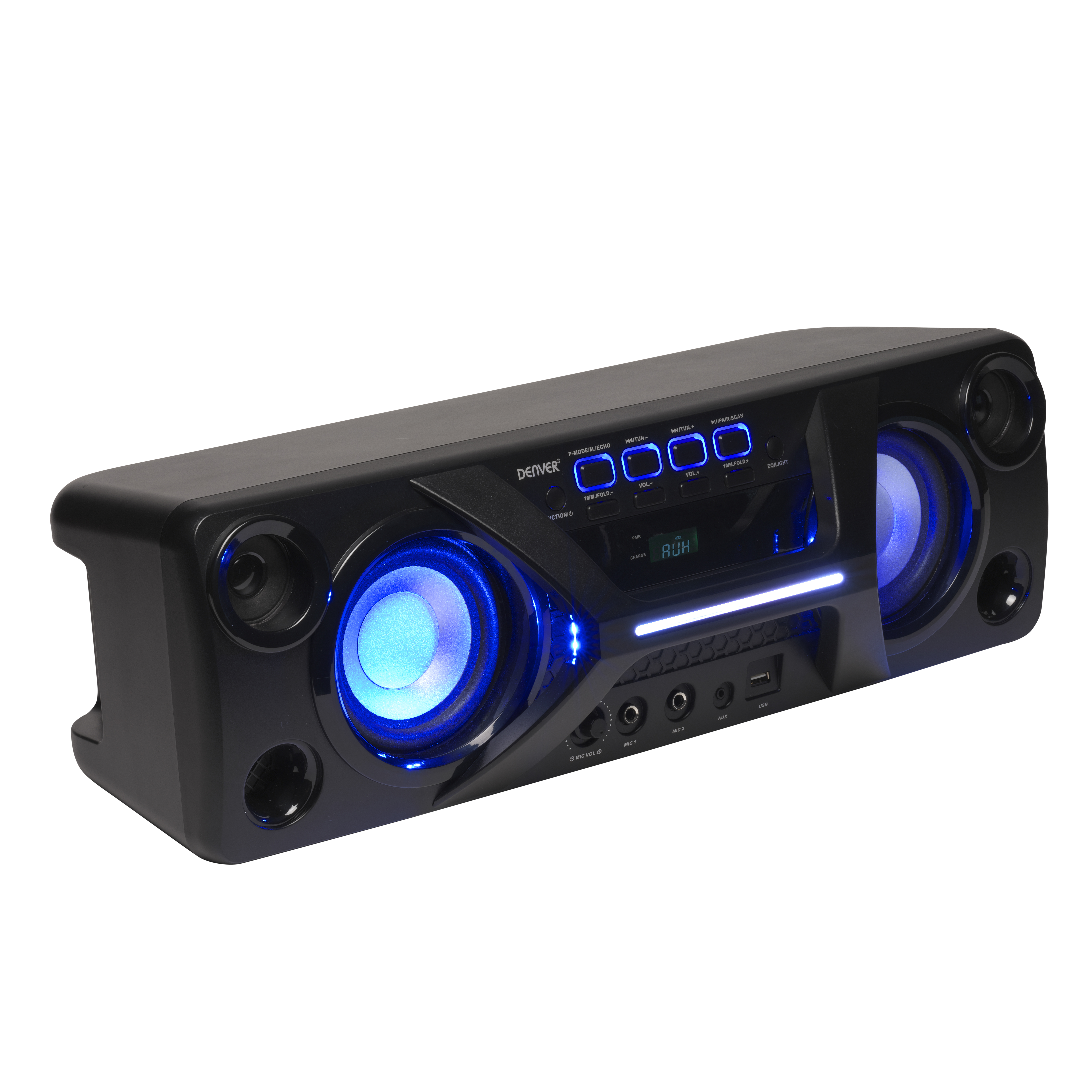 Denver BTB-410 Bluetooth skaļrunis ar LED gaismām