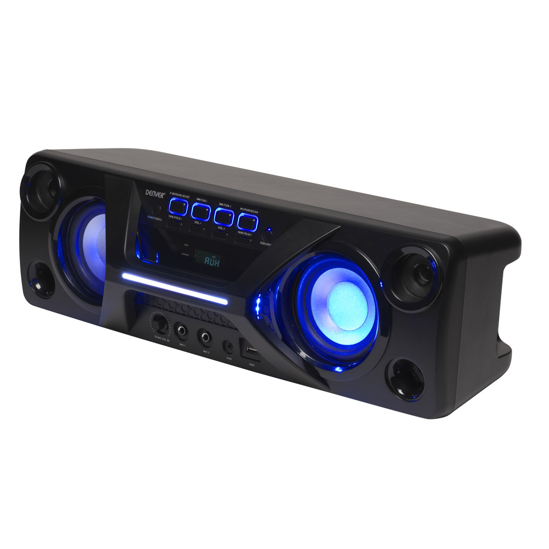 Denver BTB-410 Bluetooth skaļrunis ar LED gaismām