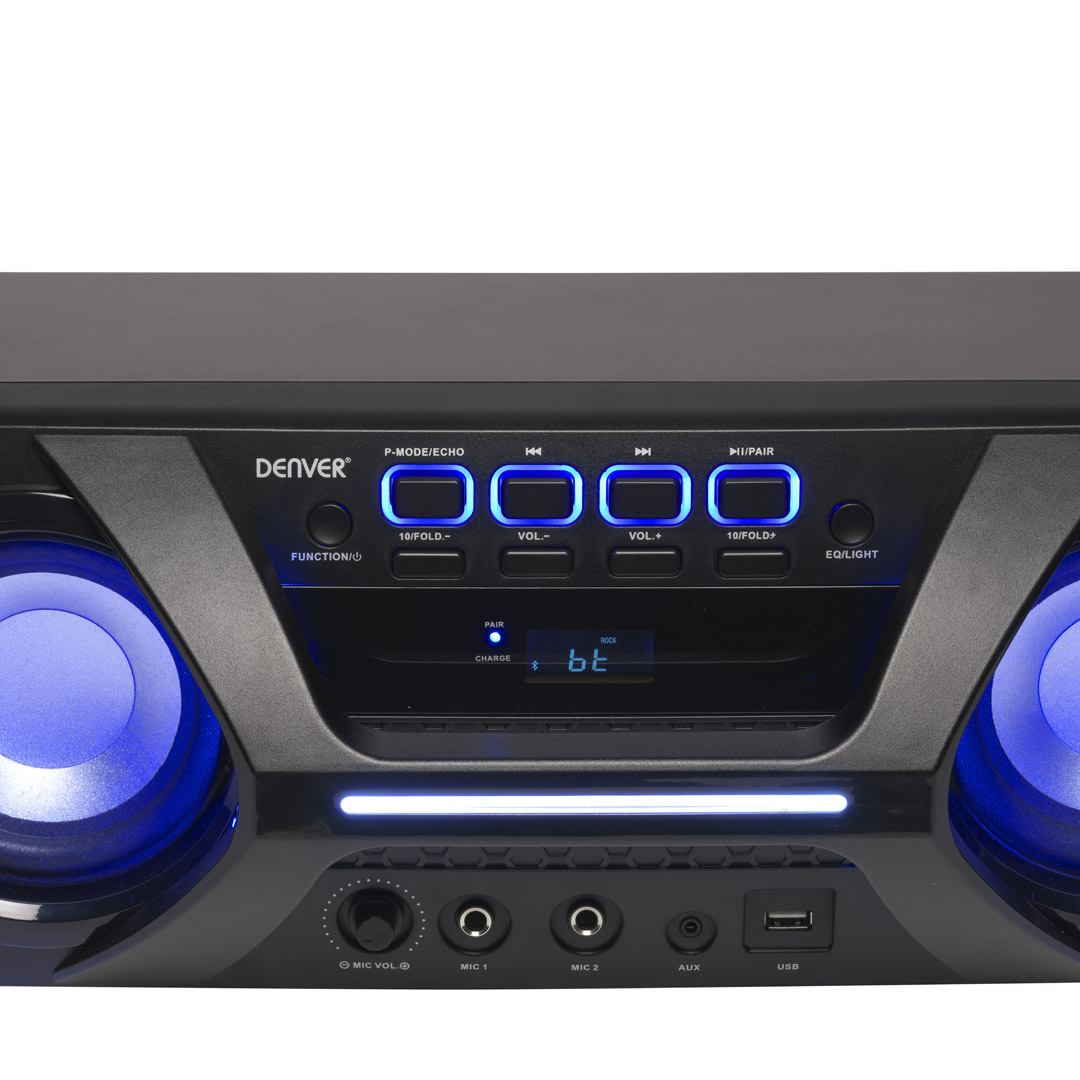 Denver BTB-410NR Bluetooth skaļrunis pārnēsājams un jaudīgs