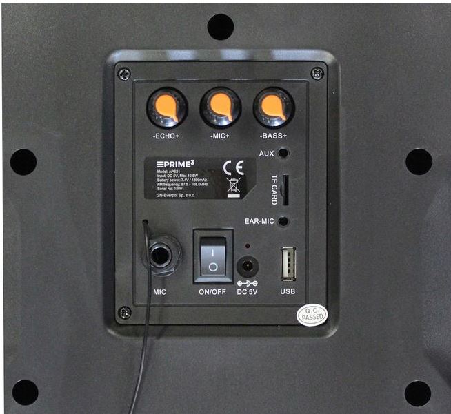 Prime3 APS21 pārnēsājamais Bluetooth skaļrunis