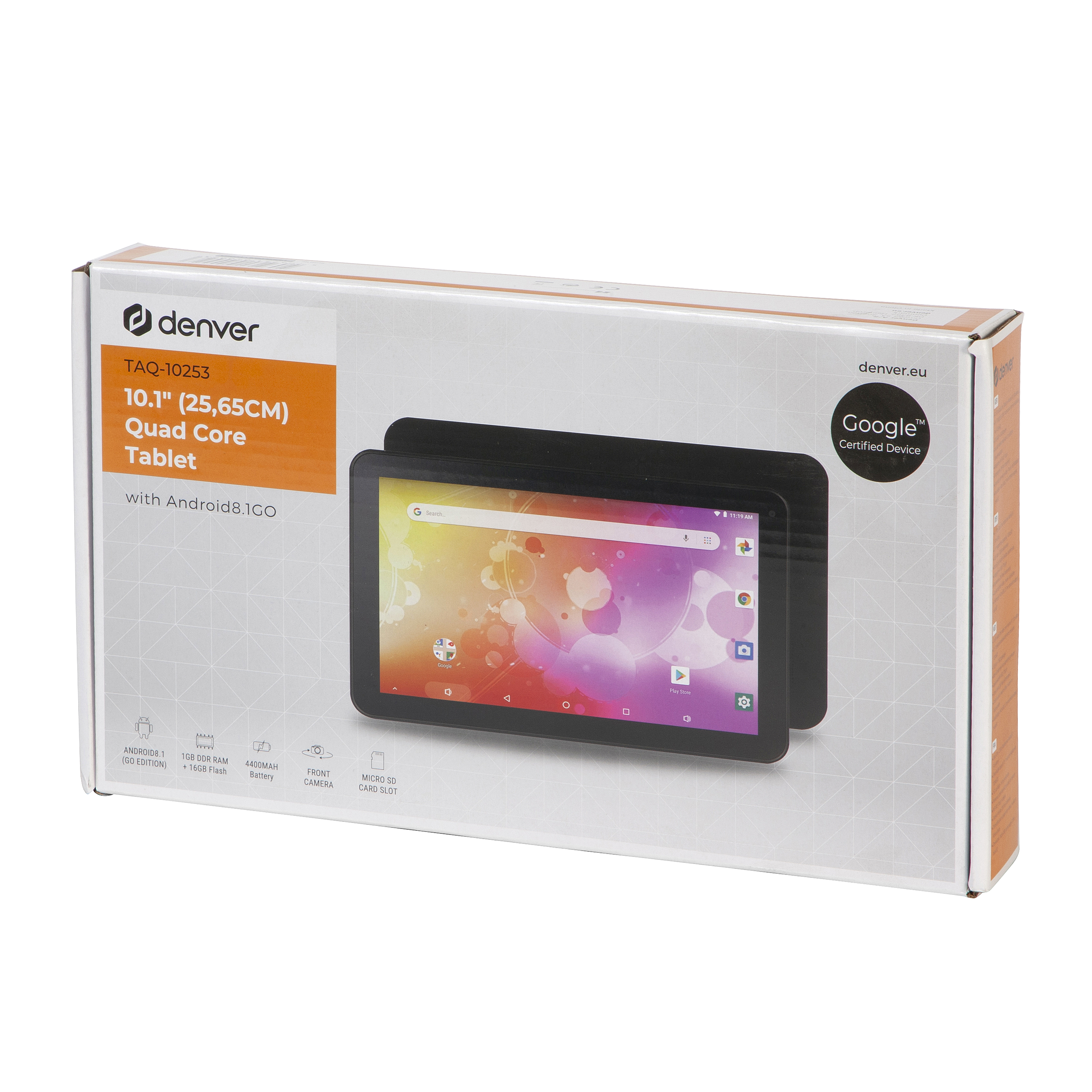 Denver TAQ-10253 10.1" Tablet 16GB Android 8.1 Black