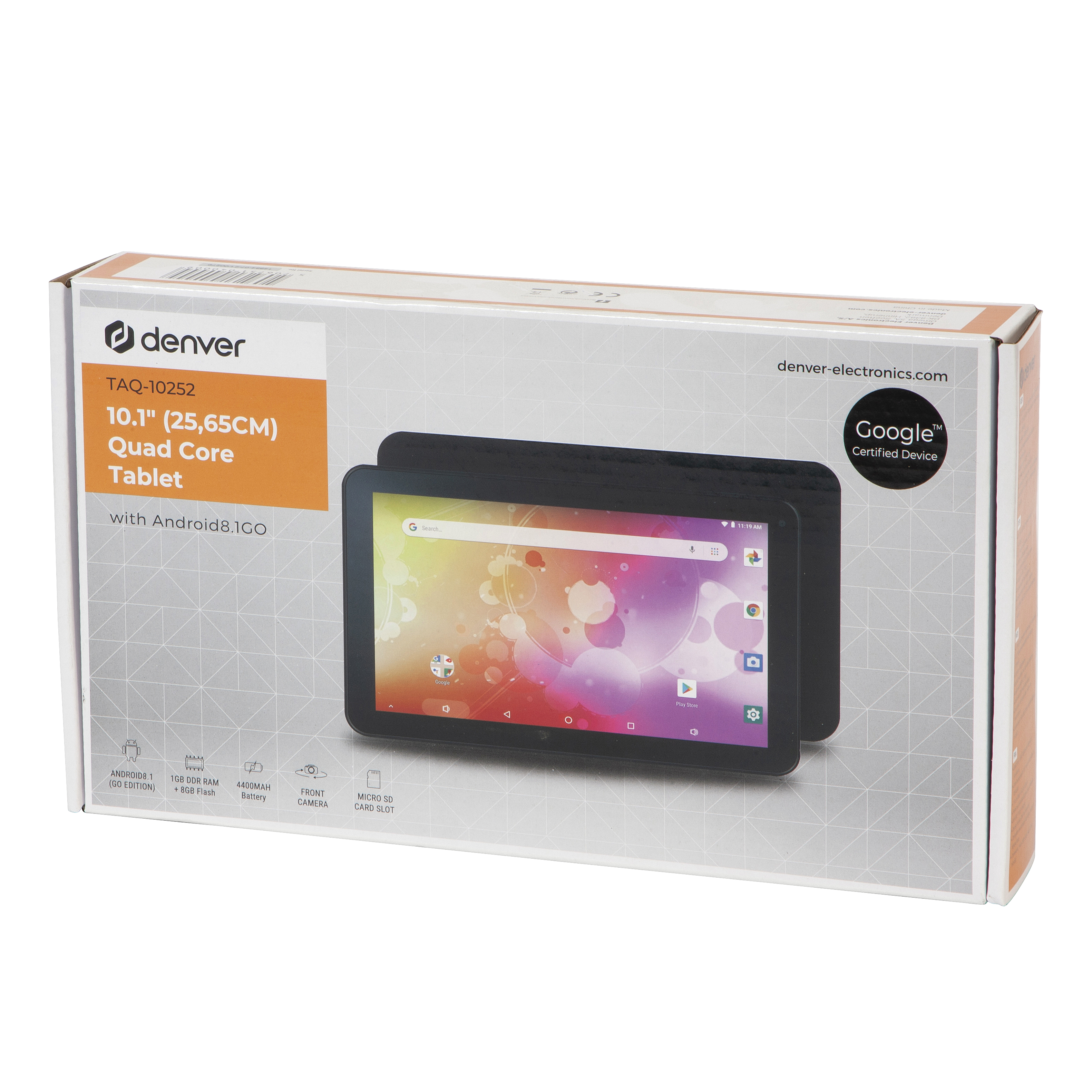 Denver TAQ-10252 10.1" Planšetinis Android 8.1 8GB Juodas