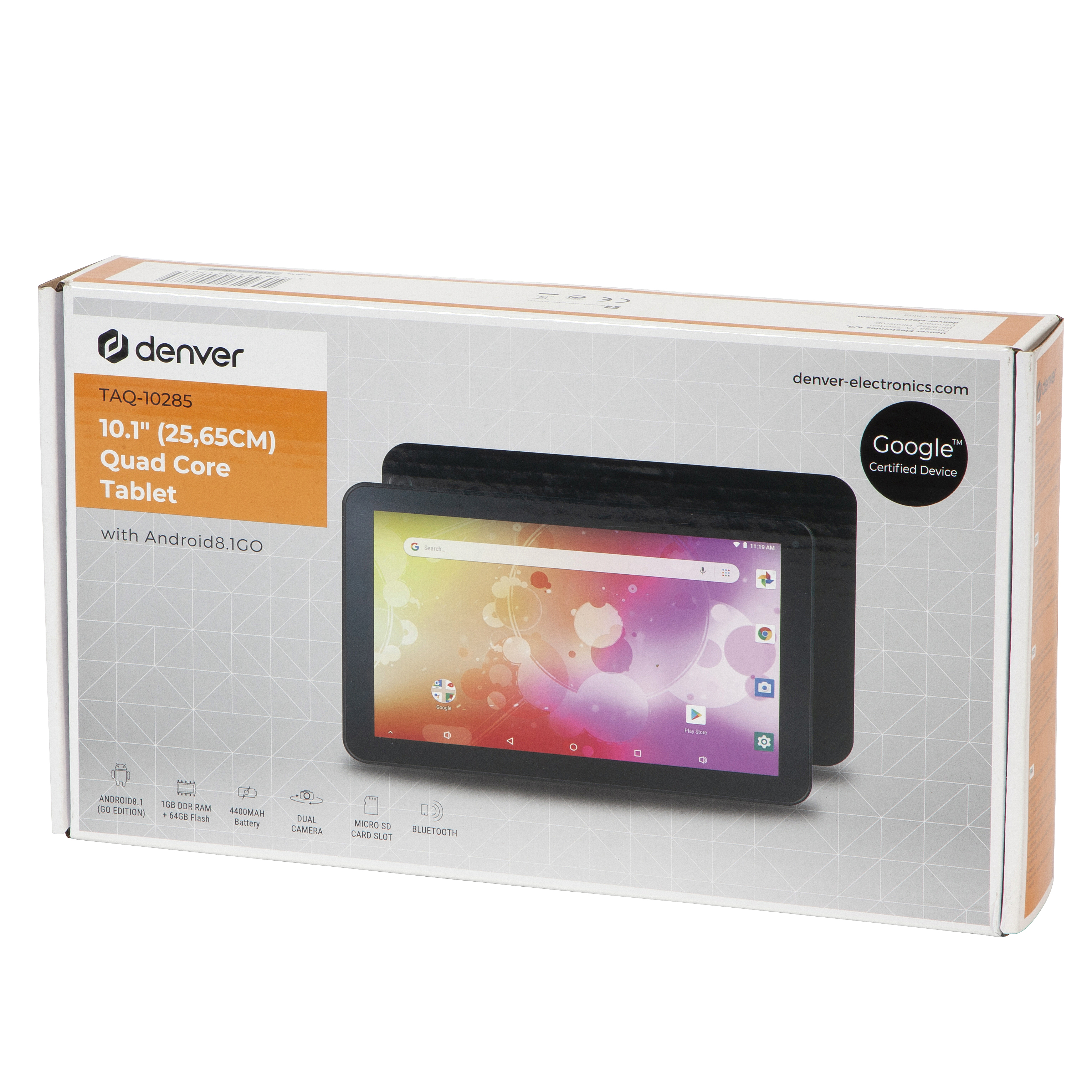 Denver TAQ-10285 planšetė 10,1 colio 64GB Wi-Fi juoda