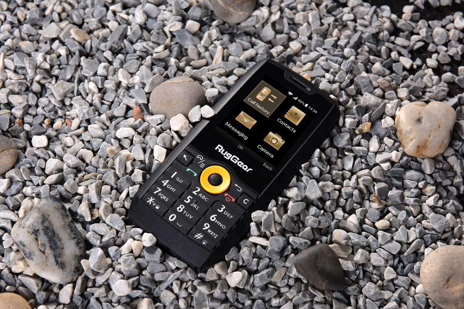RugGear RG150 Dual Melns Izturīgs Telefons