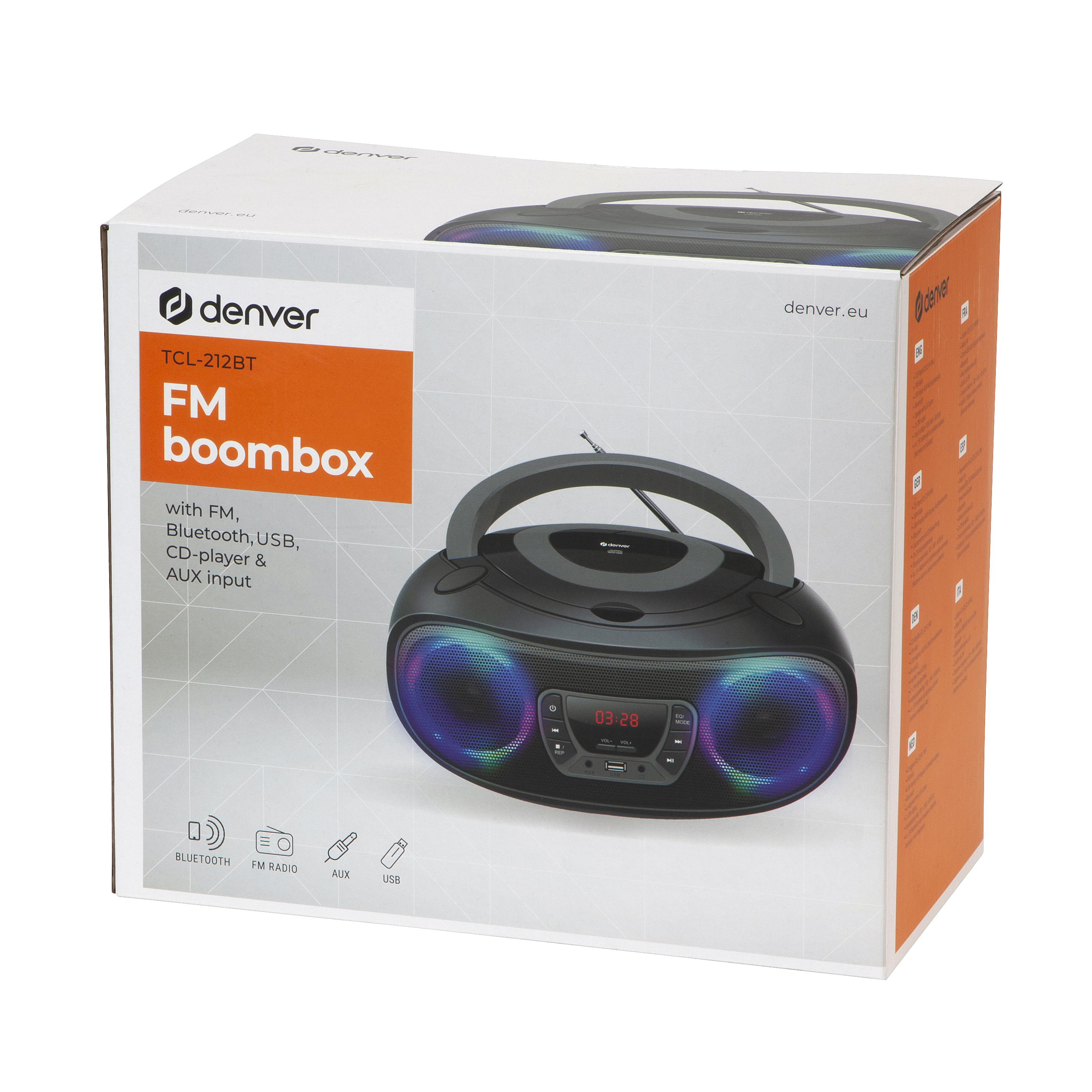 Denver TCL-212BT Pilkas Bluetooth Garsiakalbis