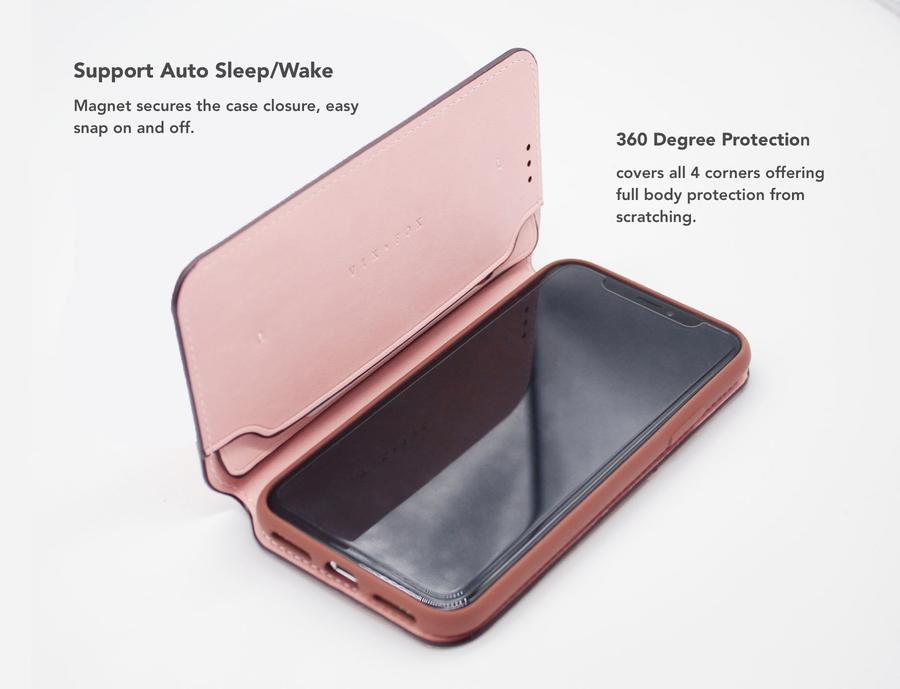 VixFox Smart Folio Vāciņš iPhone 7/8 Rozā