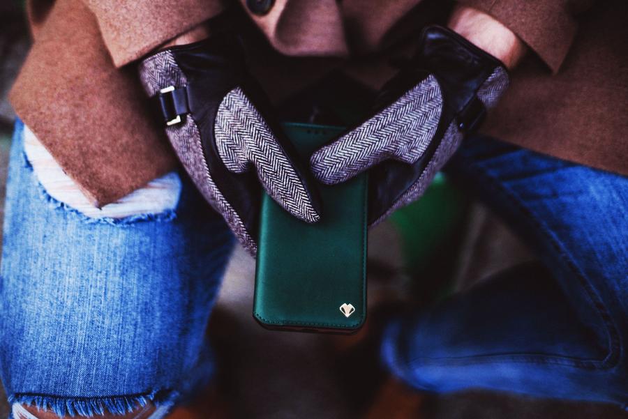 VixFox iPhone XSMAX Išmanusis Folio Dėklas Miško Žalia