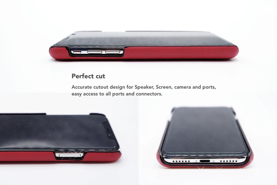 VixFox iPhone X/XS Card Slot Shell Ruby Red