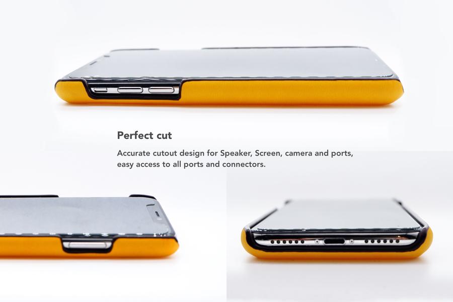 VixFox Card Slot Back Shell iPhone X/XS Mustard Yellow