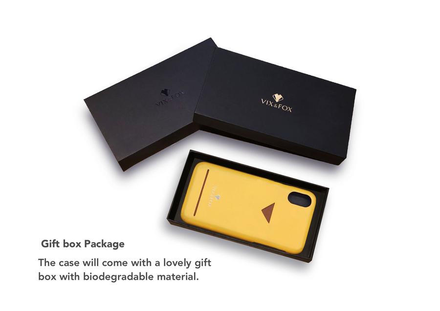 VixFox Card Slot Back Shell iPhone X/XS Mustard Yellow