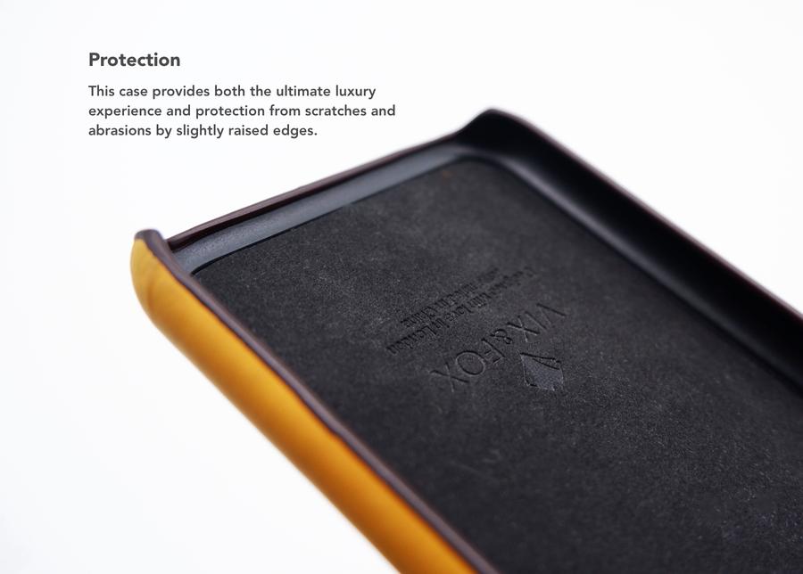 VixFox Card Slot Back Shell iPhone X/XS Mustard Yellow