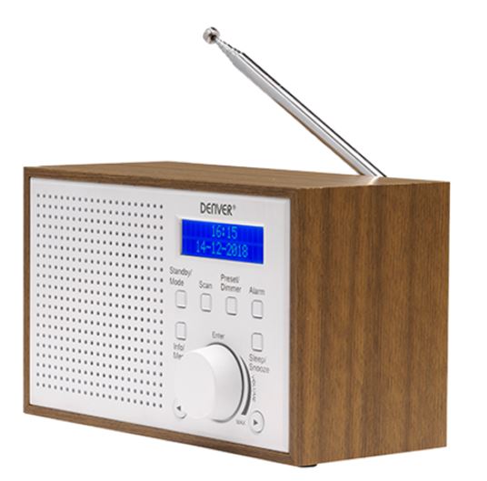 Denver DAB-46W Balts Digitālais Radio