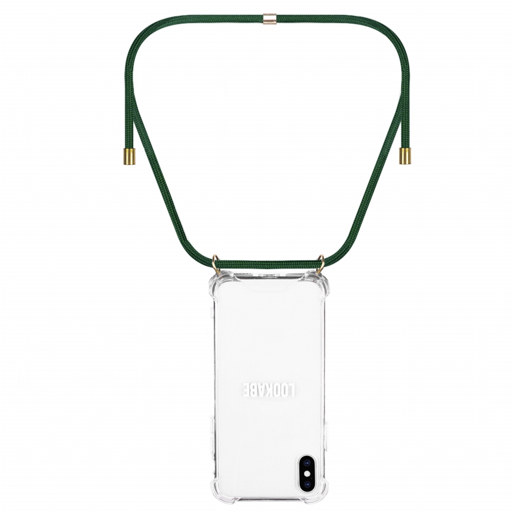 Lookabe loo013 Kaelakee iPhone X/Xs Kuldne Roheline