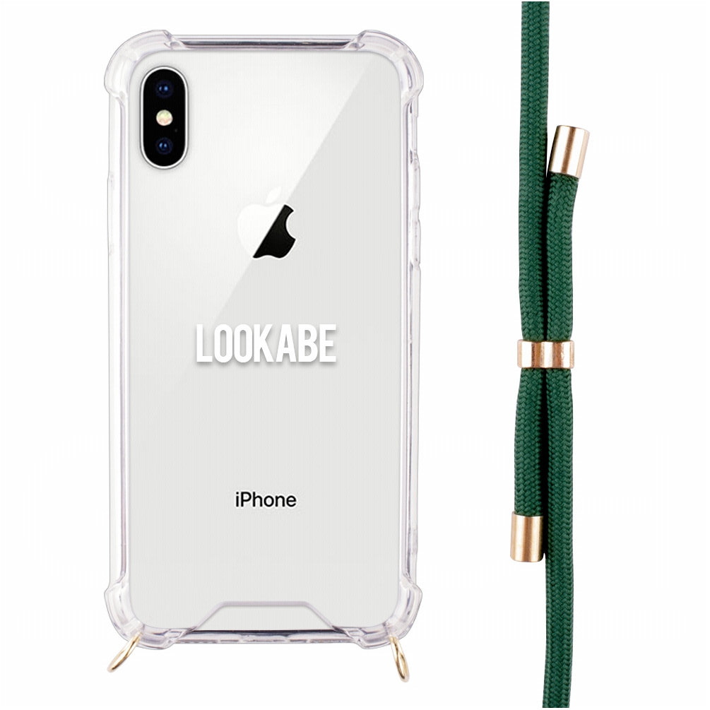 Lookabe loo013 Kaelakee iPhone X/Xs Kuldne Roheline