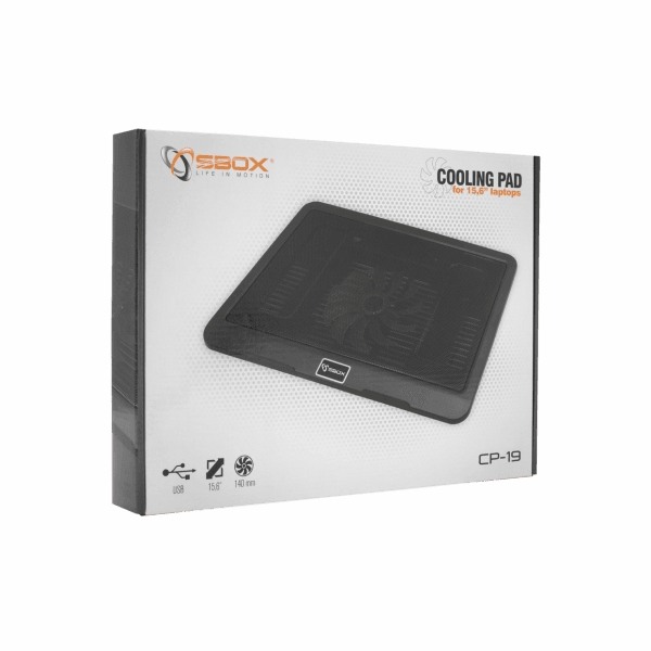 Sbox CP-19 Jahutusalus 15.6" Sülearvutitele