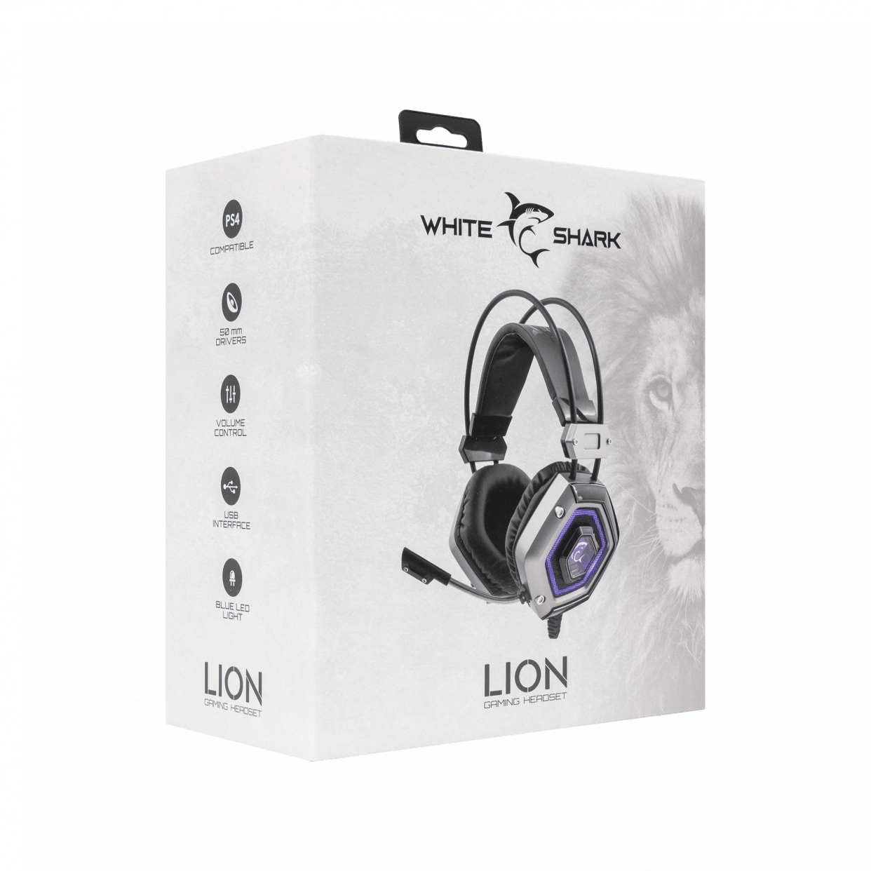 White Shark GH-1841 Lion Silver Gaming Headset