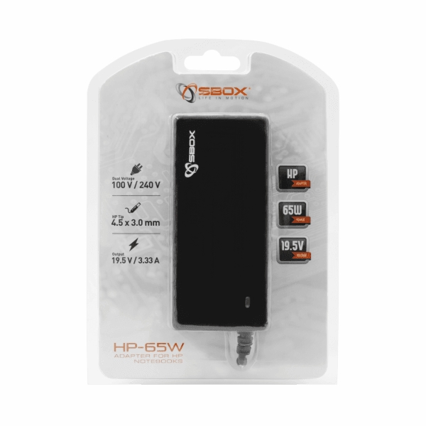 Sbox HP-65W 19.5V 65W Universal Laptop Charger