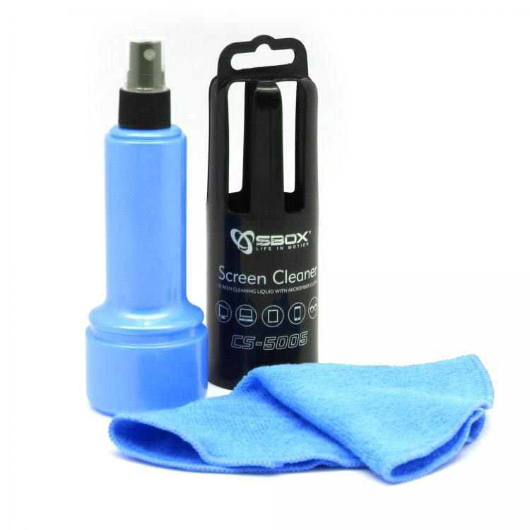 Sbox CS-5005B ekraanipuhasti 150ml sinine
