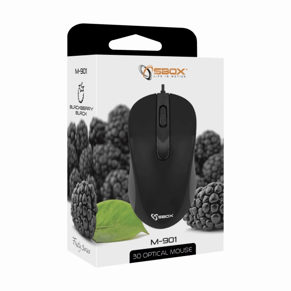 Sbox M-901 Optical Mouse  Black