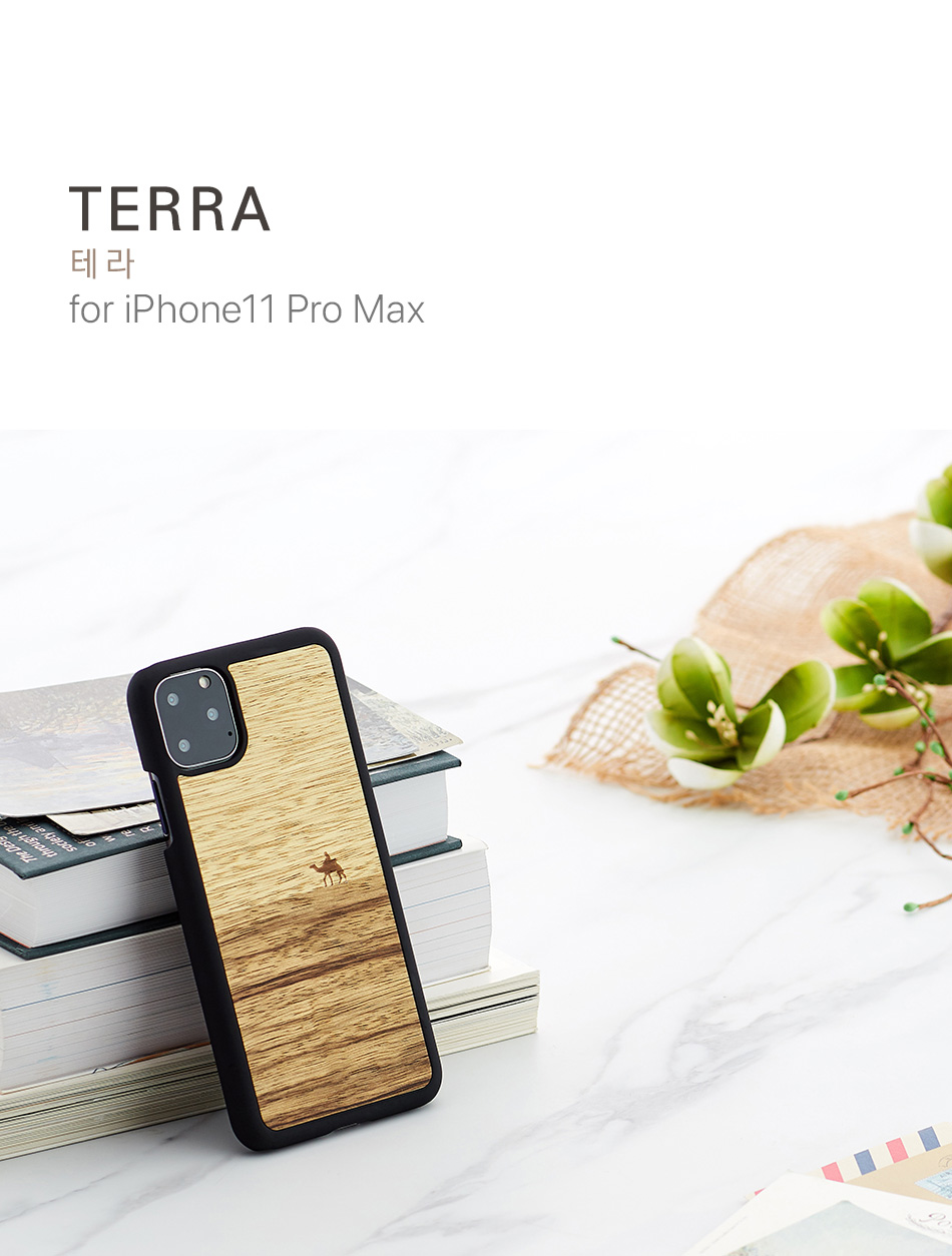 MAN&WOOD iPhone 11 Pro Max dėklas Terra Juodas