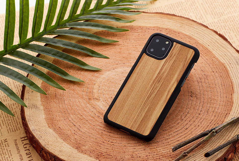 MAN&WOOD iPhone 11 Pro Max Case Cappuccino Black