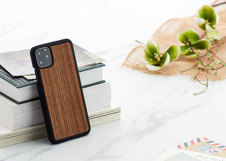 MAN&WOOD iPhone 11 Pro Max vāks Melns Riekstkoks
