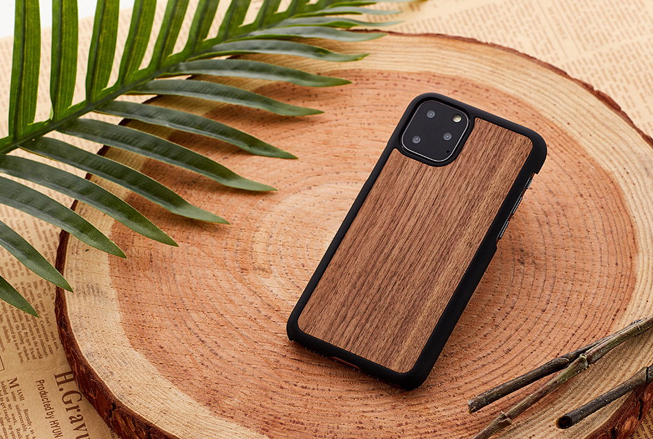 MAN&WOOD iPhone 11 Pro Max vāks Melns Riekstkoks