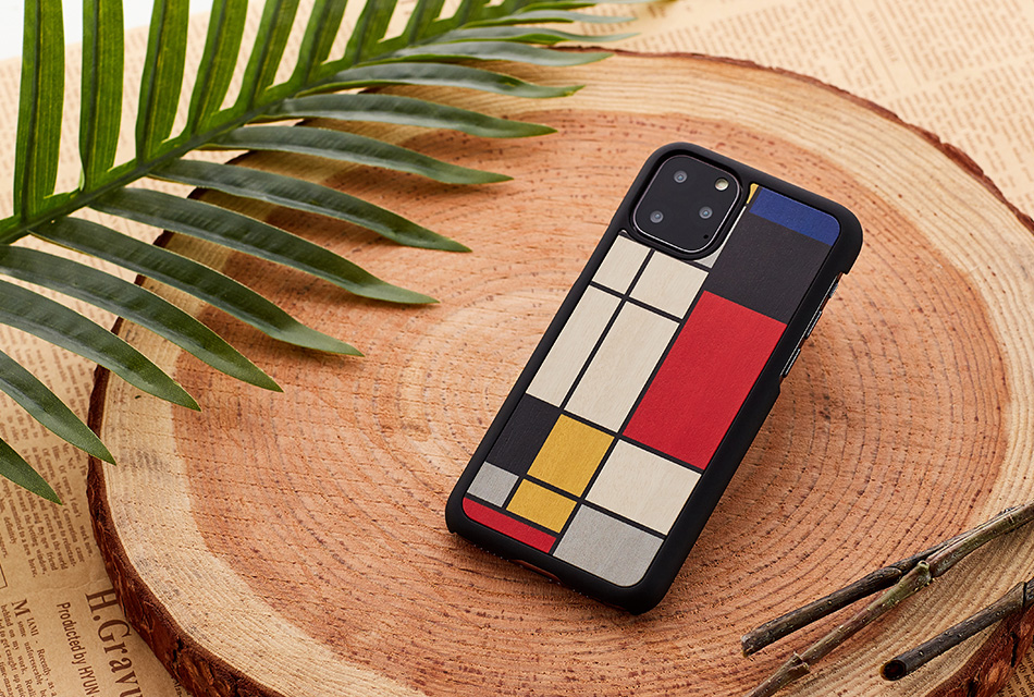MAN&WOOD iPhone 11 Pro Max Mondrian Black Vāciņš