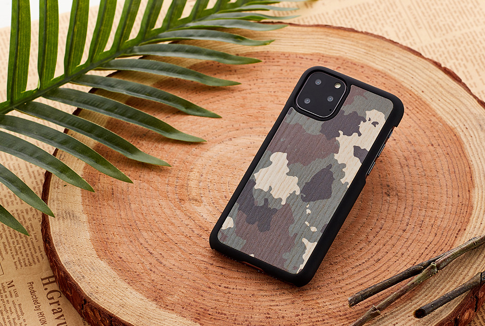 MAN&WOOD iPhone 11 Pro Max Camo Black Case