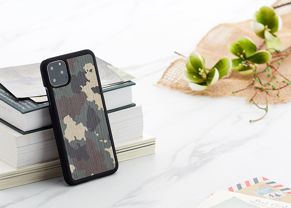 MAN&WOOD iPhone 11 Pro Max Camo Black Case