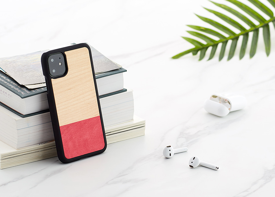 MAN&WOOD iPhone 11 Dėklas Miss Match Juodas