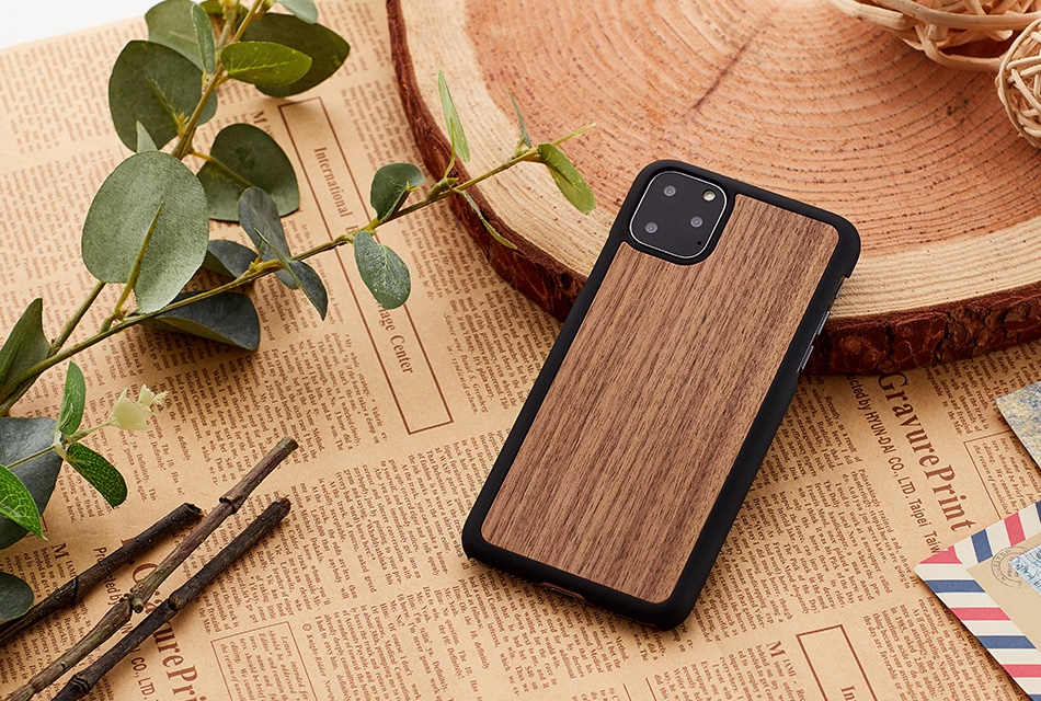 MAN&WOOD iPhone 11 Pro Case Black Walnut