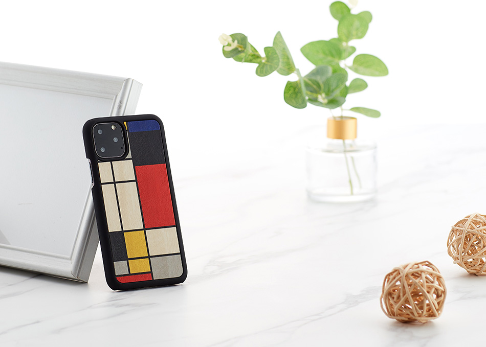 MAN&WOOD iPhone 11 Pro Mondrian Wood Case Black
