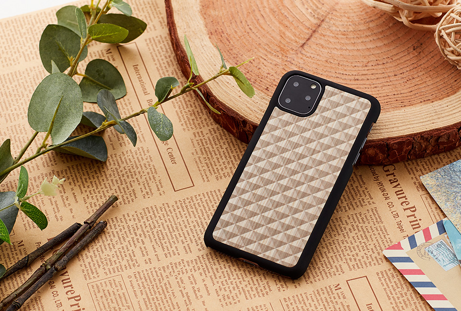 MAN&WOOD iPhone 11 Pro Melns Bruņu Vāciņš