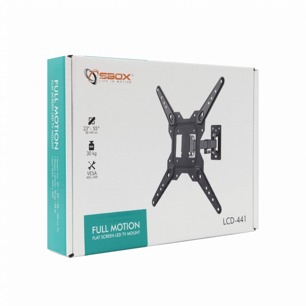 Sbox LCD-441 TV sieninis laikiklis 23-55 colių 30kg