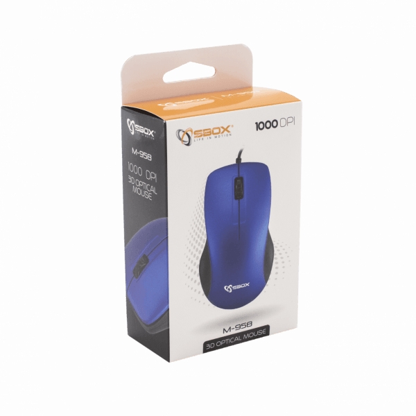 Sbox M-958BL Zilā Bezvadu Pele