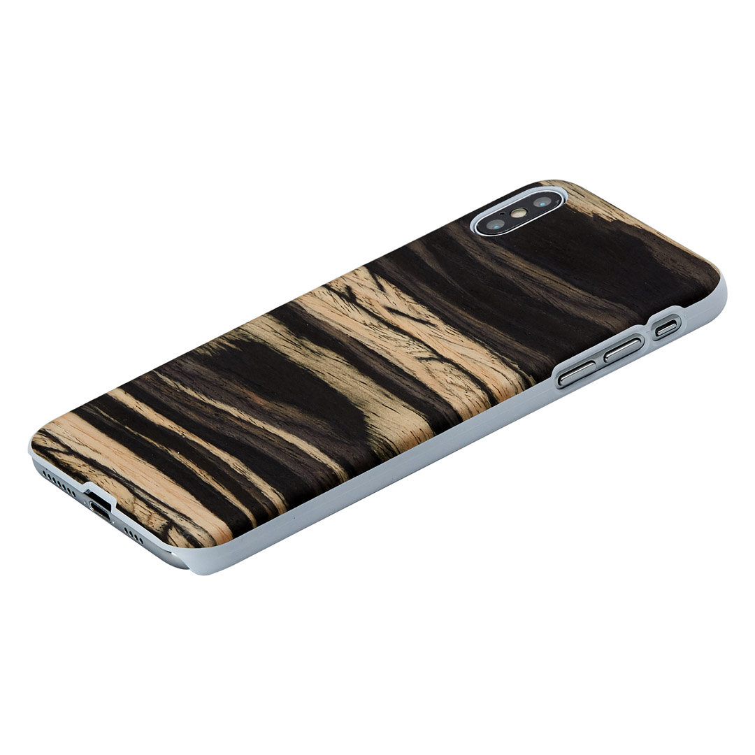 MAN&WOOD iPhone XS Max Case White Ebony Design