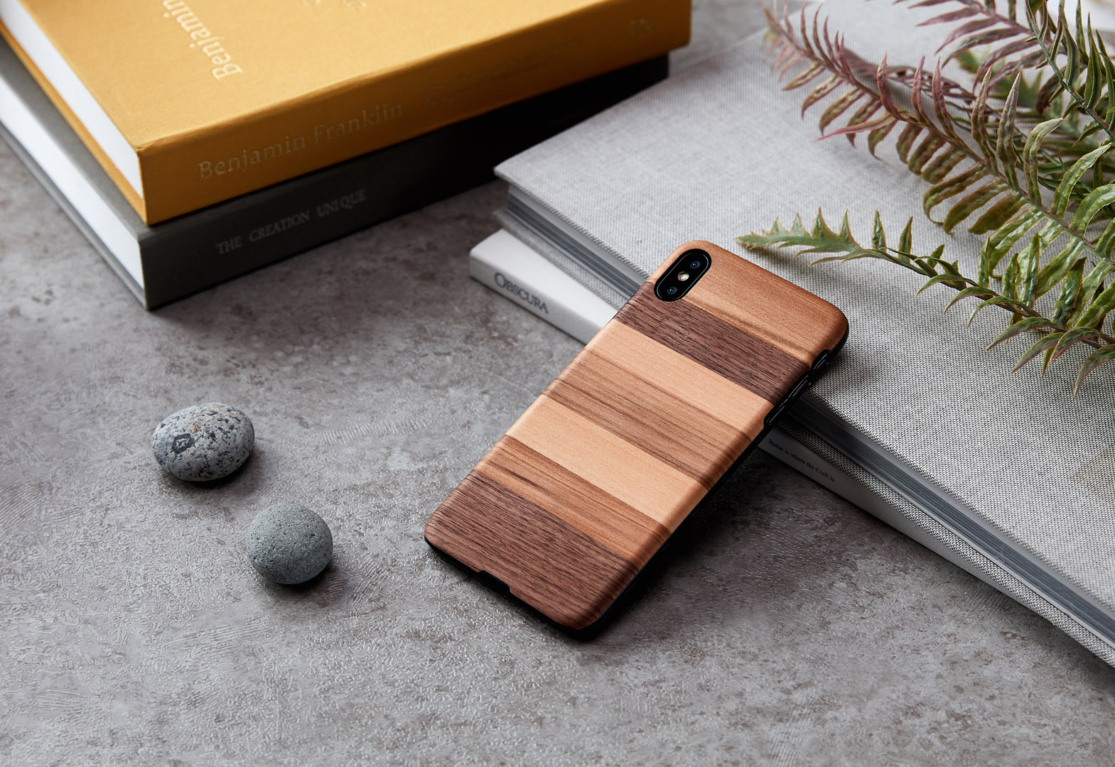 MAN&WOOD iPhone XS Max Case Sabbia Black