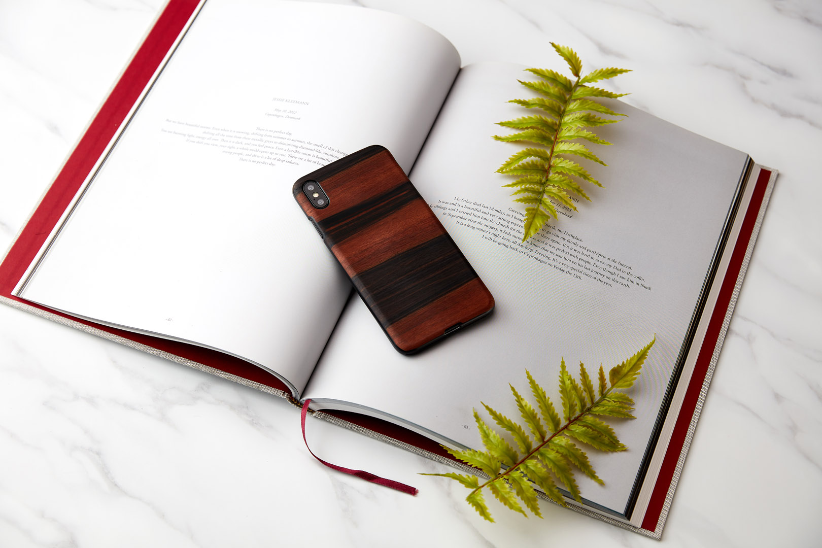 MAN&WOOD iPhone XS Max ümbris must