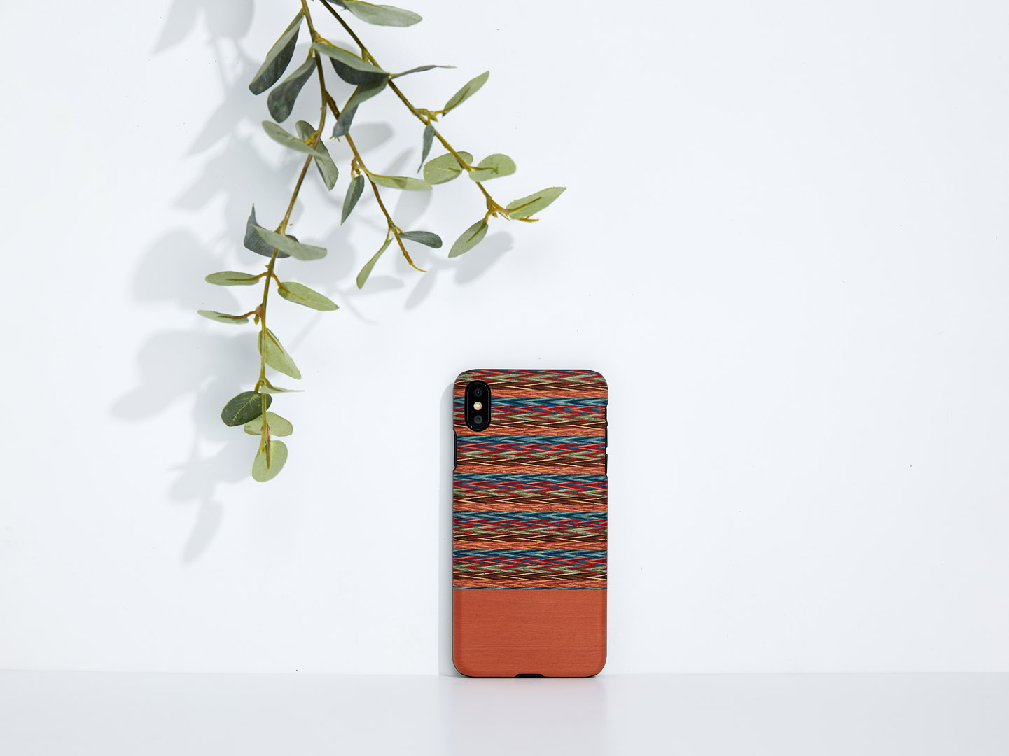 MAN&WOOD iPhone XS Max Case Browny Check Black