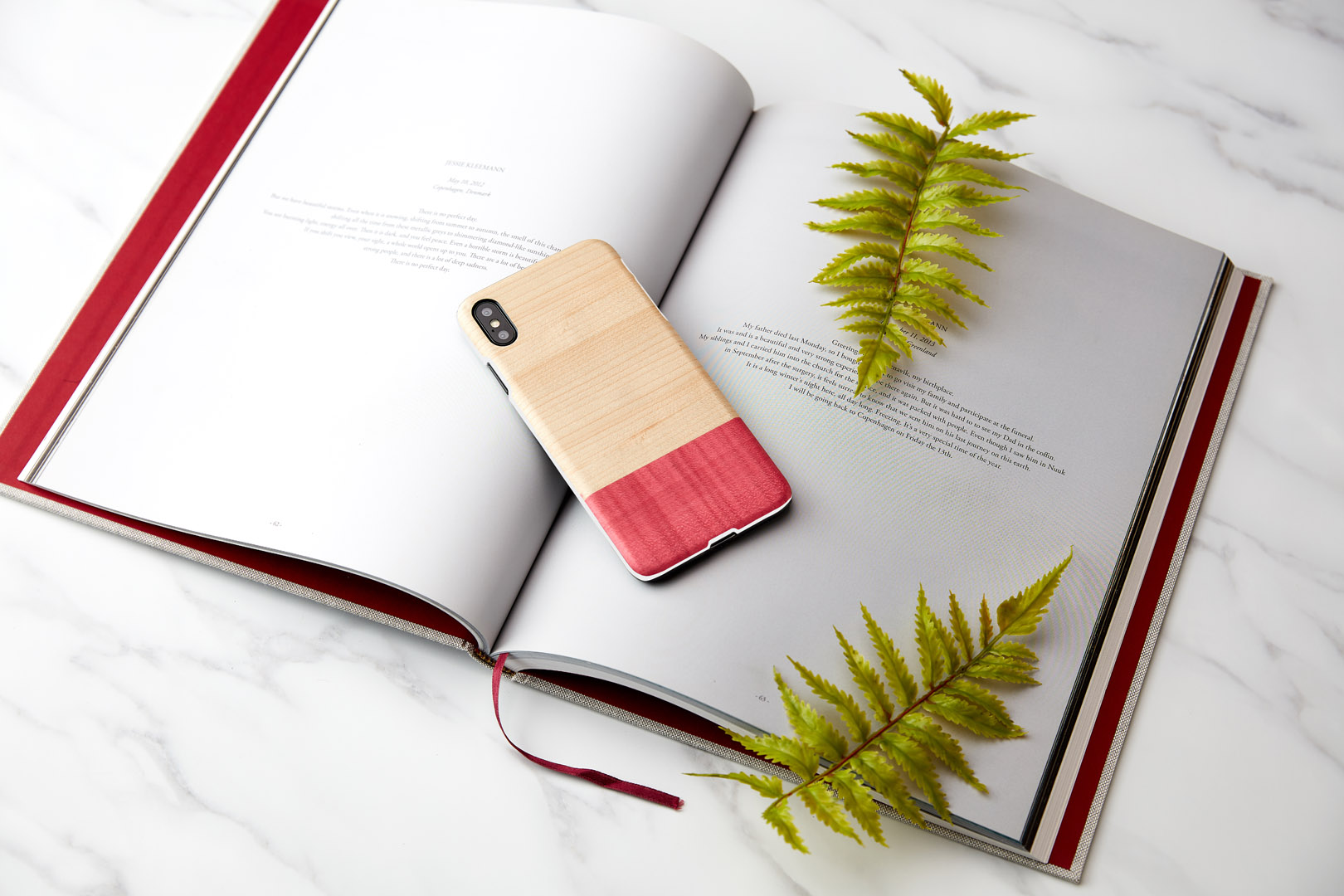 MAN&WOOD iPhone XS Max Dėklas Baltas