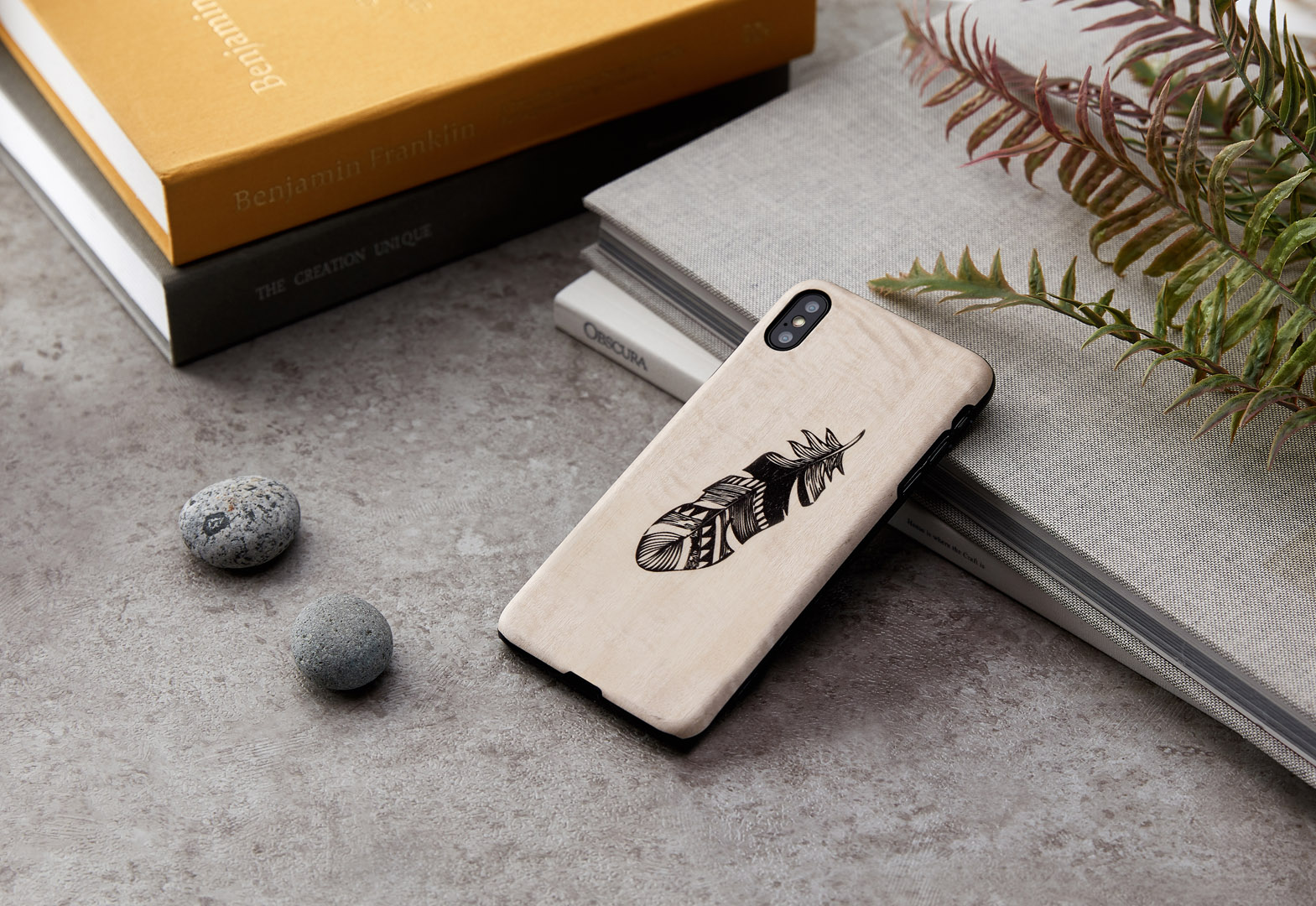 MAN&WOOD iPhone XS Max Case Indian Black