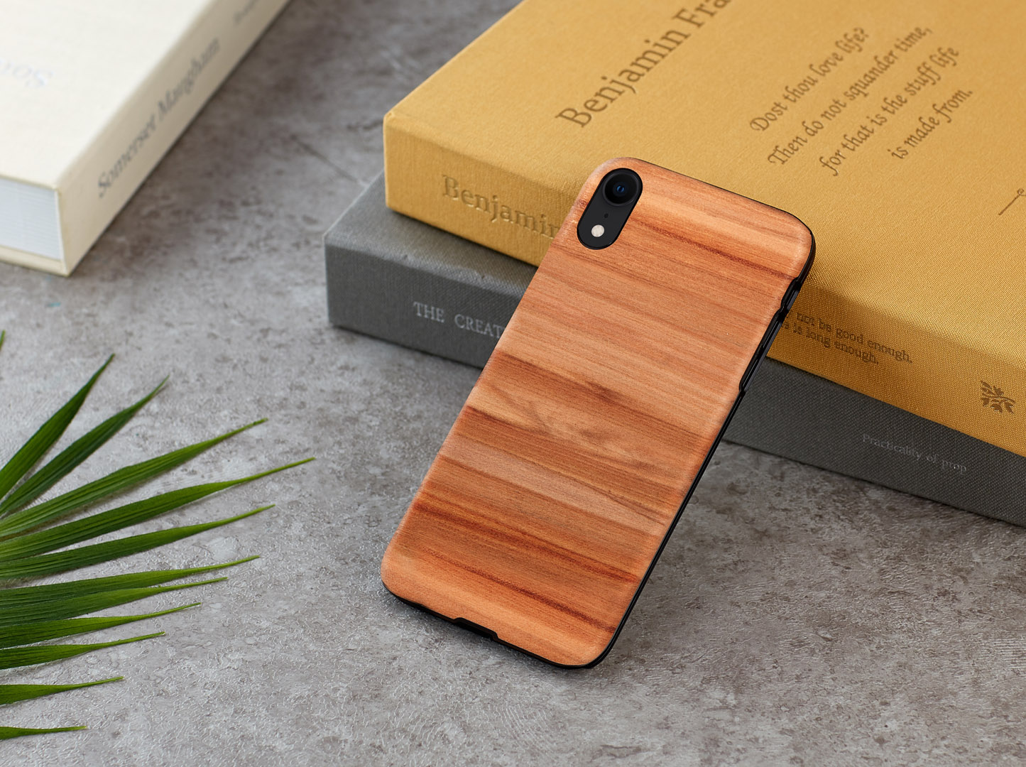 MAN&WOOD iPhone XR Case Cappuccino Black