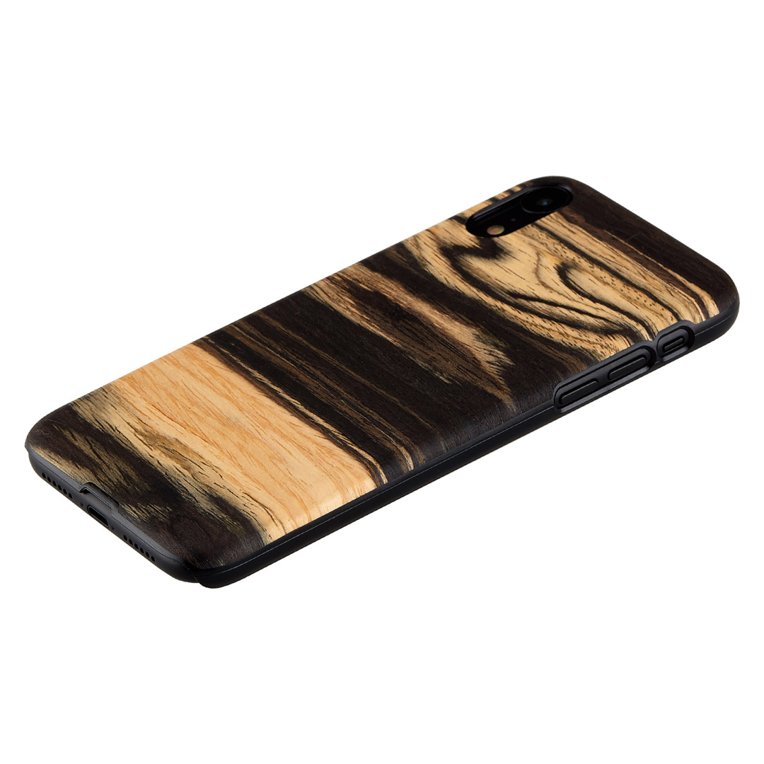 MAN&WOOD iPhone XR Korpus Valge Eebenimust